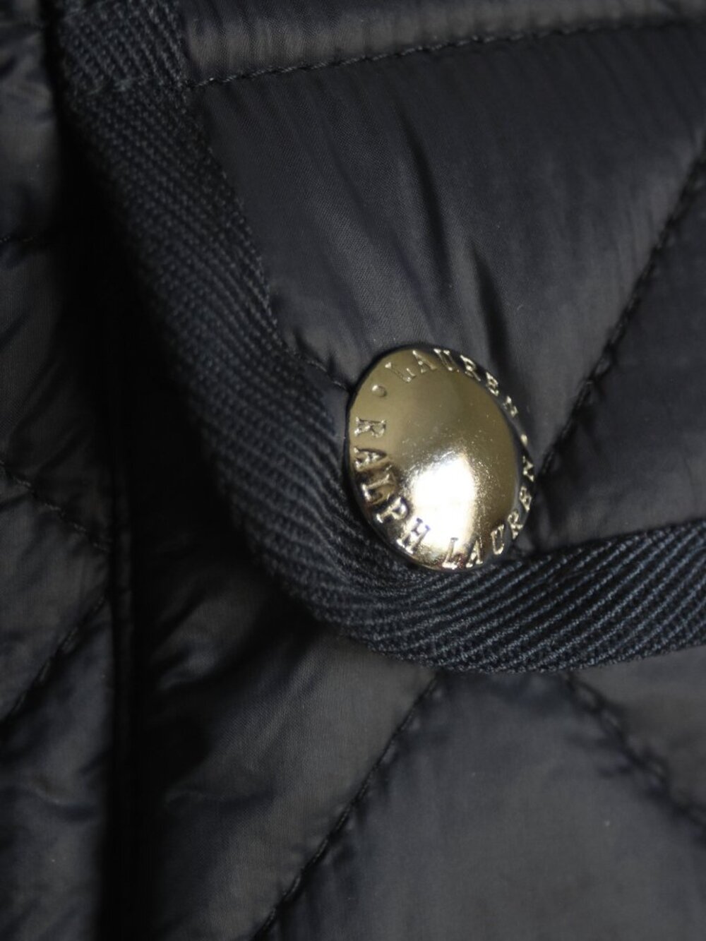 Lauren Ralph Lauren Quilted Utility Vest Navy Blue Snap Pockets Women's XL - Picture 3 of 6